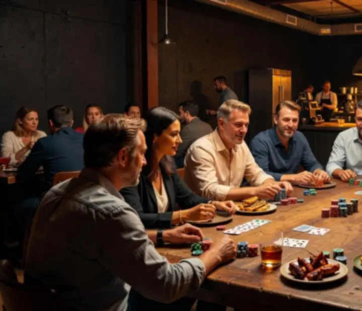 Texas Hold'em asztal a Nyerolista offline poker lounge-ban